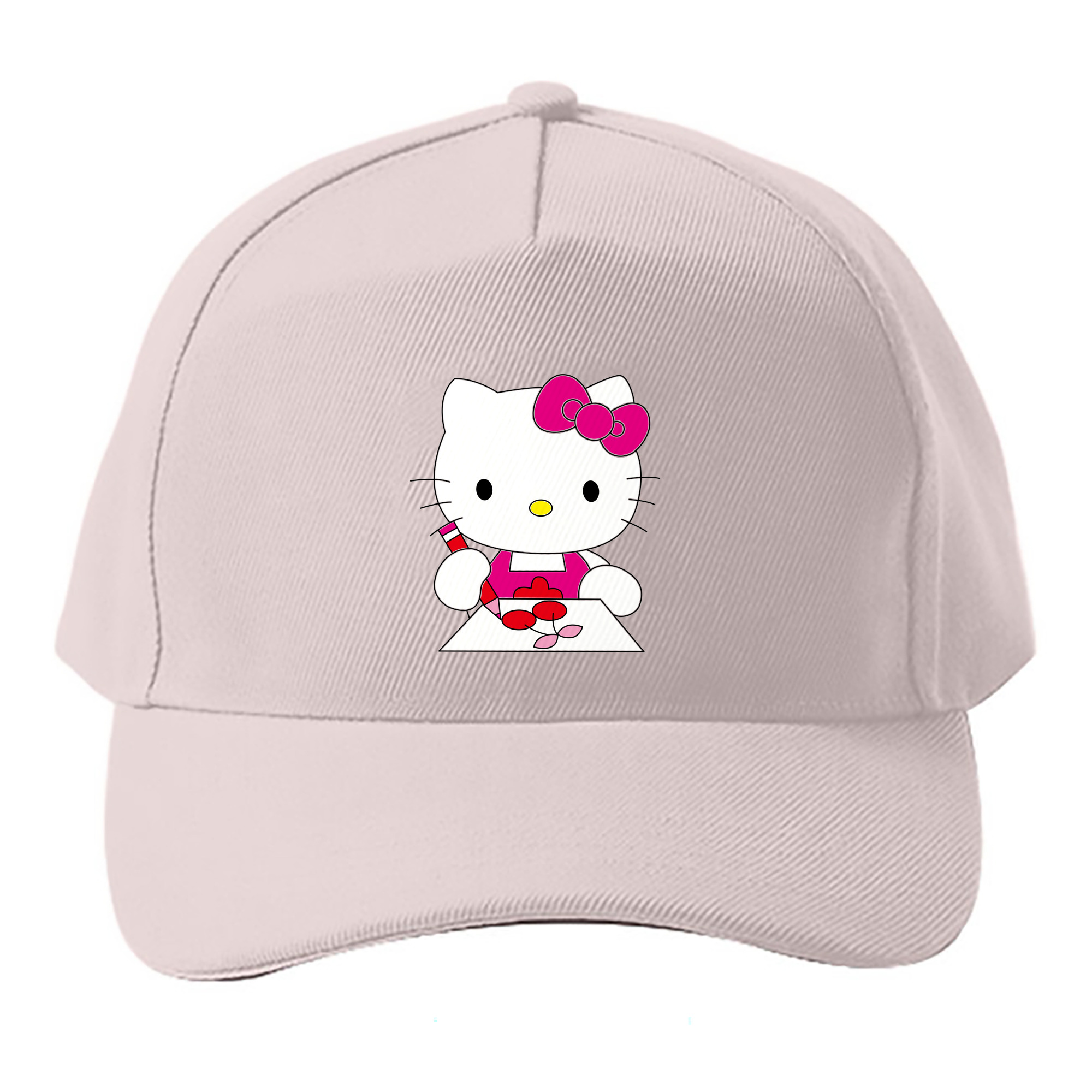（画像用） Hello Kitty ハローキティ ベースボールキャップ 綿100％ 男女兼用 帽子 スポーツ